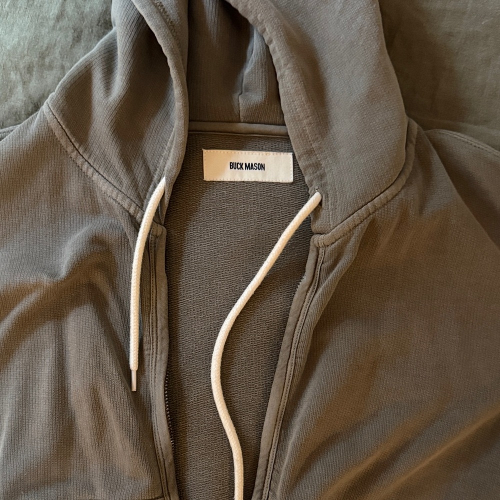 Vintage Interloop Tan Full Zip Hoodie - Picture 3 of 8